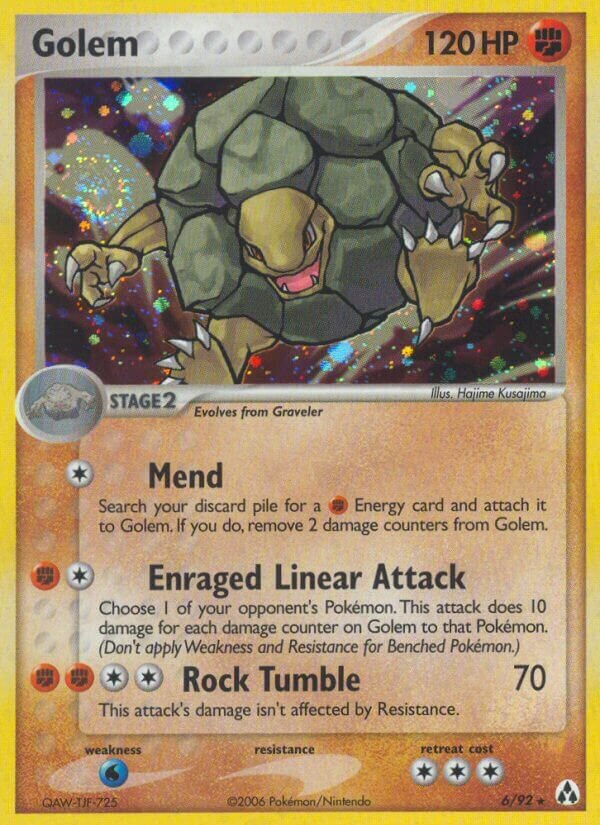 Golem 006/93 — EX La Leggenda di Mew (Italian Pokémon TCG card)