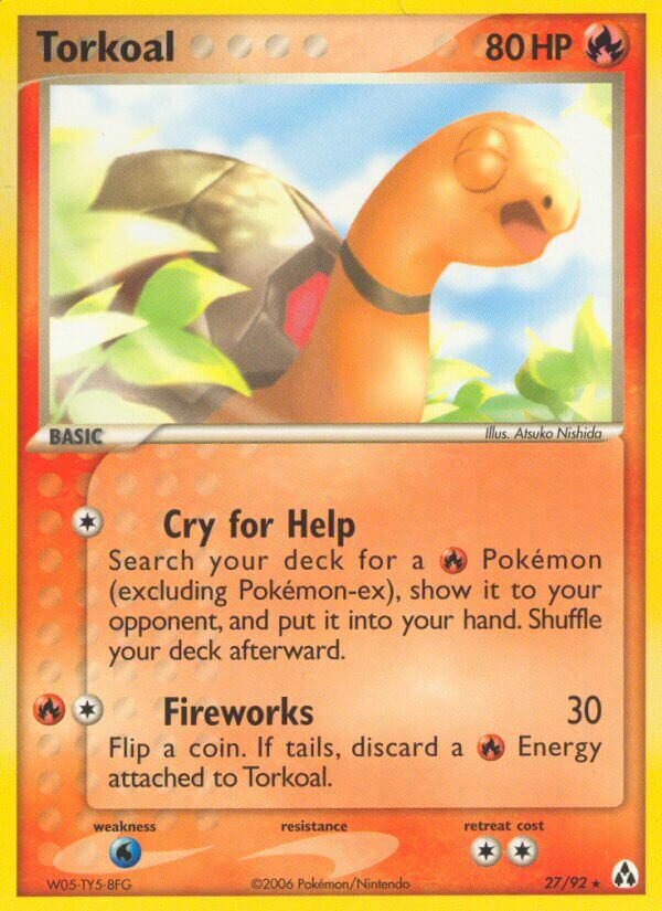 Torkoal 027/93 — EX La Leggenda di Mew (Italian Pokémon TCG card)