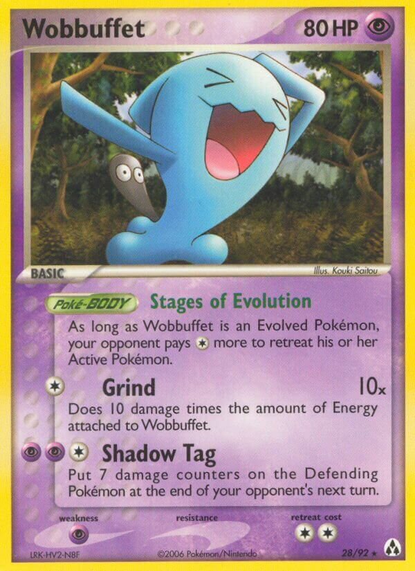 Wobbuffet 028/93 — EX La Leggenda di Mew (Italian Pokémon TCG card)