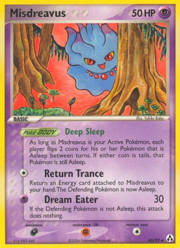 Misdreavus 040/93 — EX La Leggenda di Mew (Italian Pokémon TCG card)