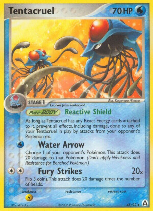 Tentacruel 045/93 — EX La Leggenda di Mew (Italian Pokémon TCG card)