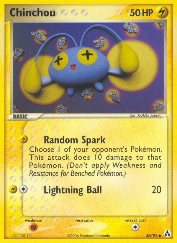 Chinchou 050/93 — EX La Leggenda di Mew (Italian Pokémon TCG card)
