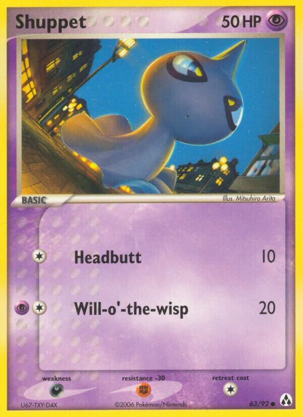 Shuppet 063/93 — EX La Leggenda di Mew (Italian Pokémon TCG card)