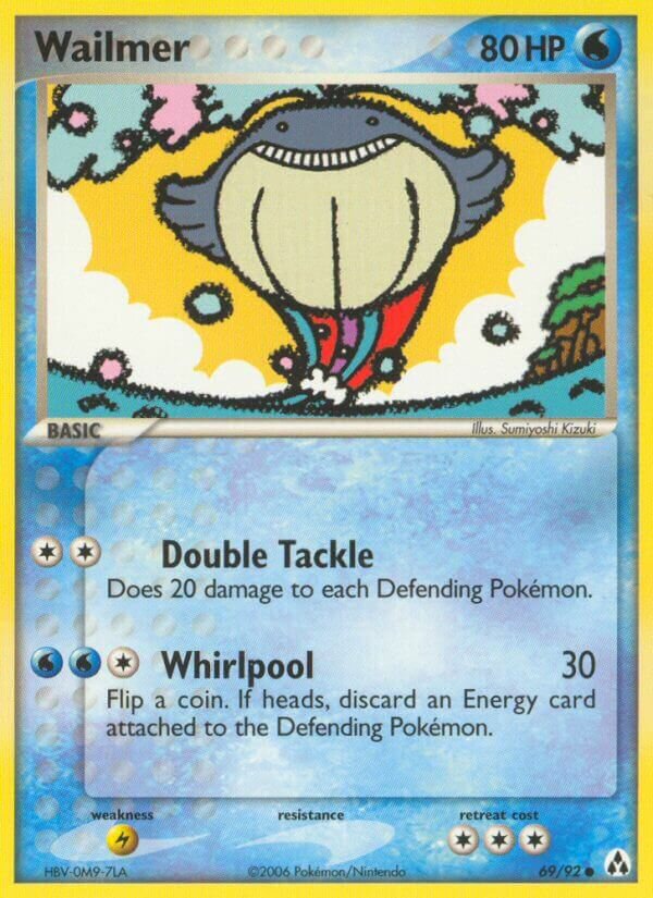 Wailmer 069/93 — EX La Leggenda di Mew (Italian Pokémon TCG card)