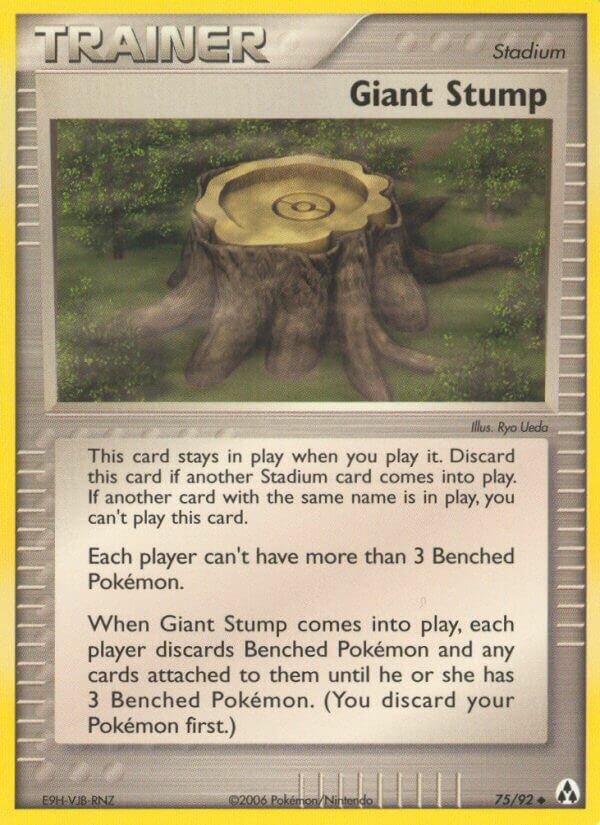 Giant Stump 075/93 — EX La Leggenda di Mew (Italian Pokémon TCG card)