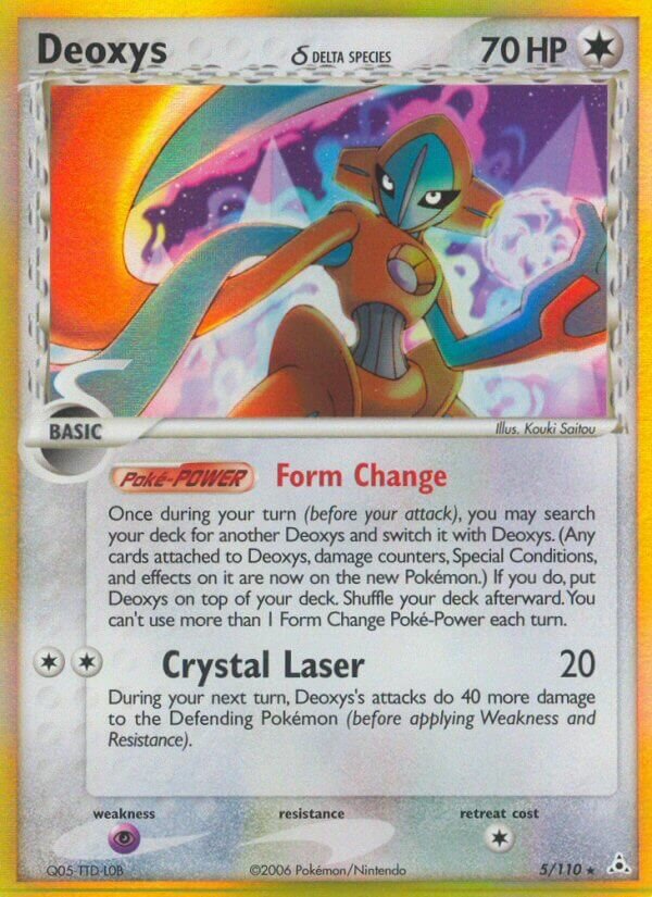 Deoxys 005/111 — EX Fantasmi di Holon (Italian Pokémon TCG card)