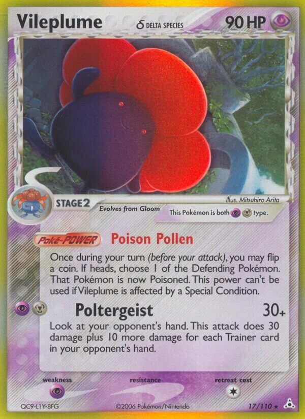 Vileplume 017/111 — EX Fantasmi di Holon (Italian Pokémon TCG card)