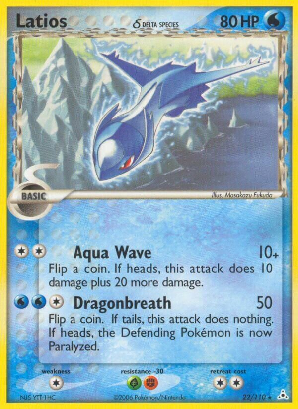 Latios 022/111 — EX Fantasmi di Holon (Italian Pokémon TCG card)