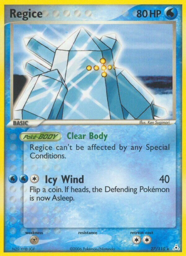 Regice 027/111 — EX Fantasmi di Holon (Italian Pokémon TCG card)