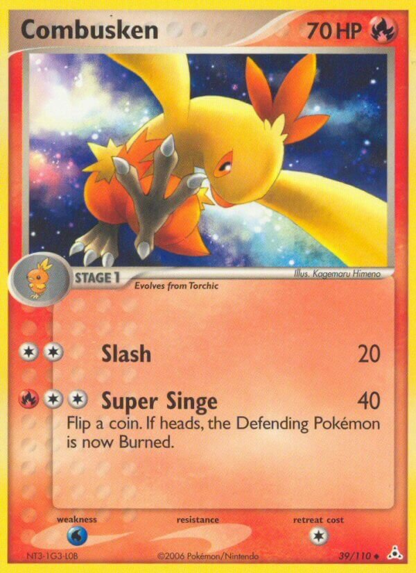 Combusken 039/111 — EX Fantasmi di Holon (Italian Pokémon TCG card)