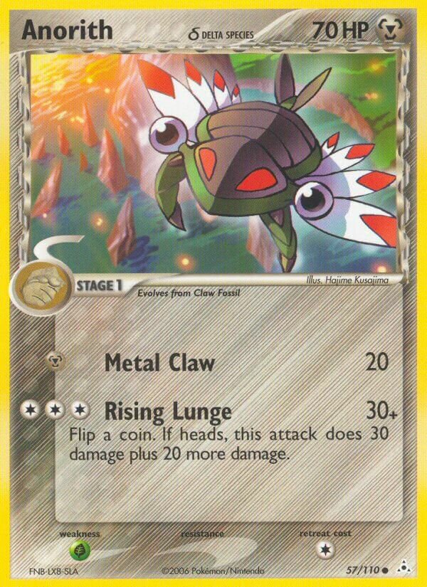 Anorith 057/111 — EX Fantasmi di Holon (Italian Pokémon TCG card)