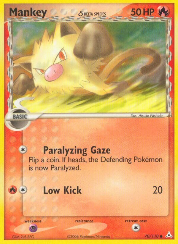 Mankey 070/111 — EX Fantasmi di Holon (Italian Pokémon TCG card)