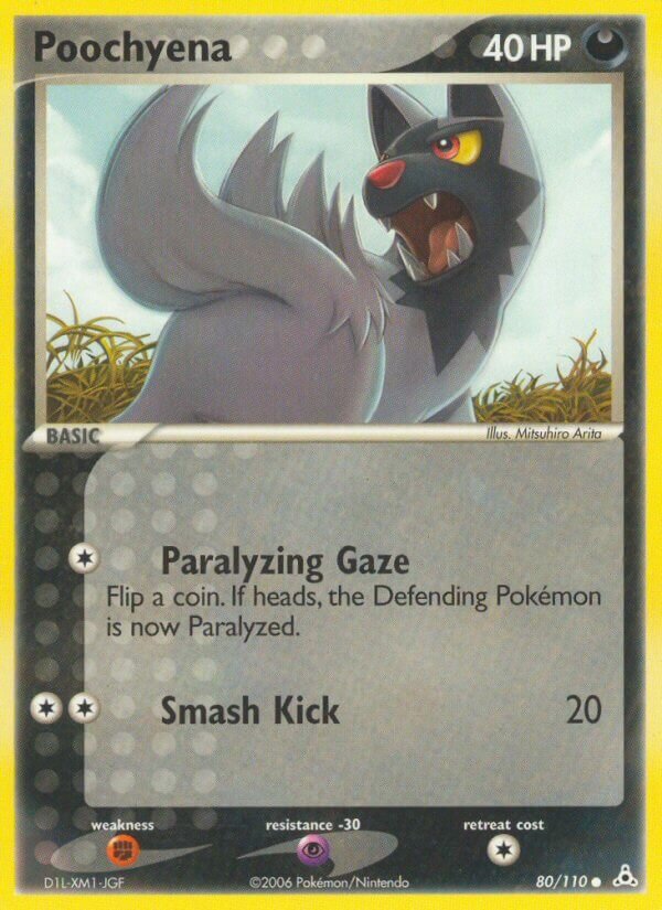 Poochyena 080/111 — EX Fantasmi di Holon (Italian Pokémon TCG card)