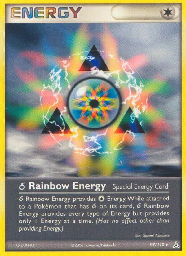 δ Rainbow Energy 098/111 — EX Fantasmi di Holon (Italian Pokémon TCG card)