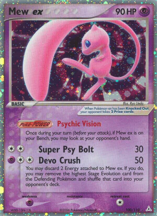 Mew ex 100/111 — EX Fantasmi di Holon (Italian Pokémon TCG card)