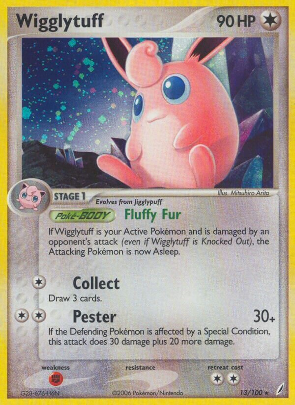 Wigglytuff 013/100 — EX Guardiani dei Cristalli (Italian Pokémon TCG card)