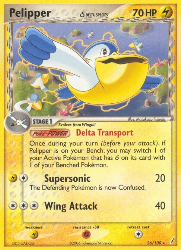 Pelipper 026/100 — EX Guardiani dei Cristalli (Italian Pokémon TCG card)