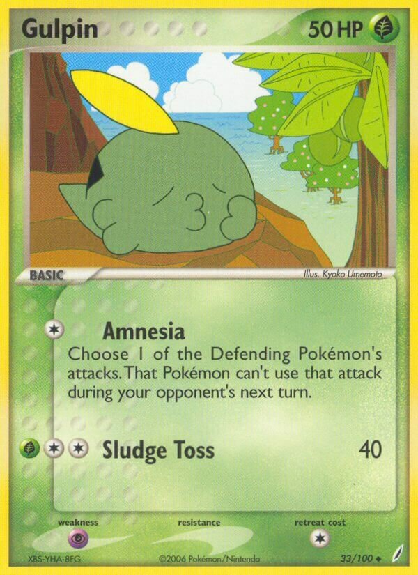 Gulpin 033/100 — EX Guardiani dei Cristalli (Italian Pokémon TCG card)