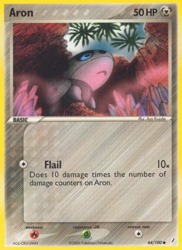 Aron 044/100 — EX Guardiani dei Cristalli (Italian Pokémon TCG card)