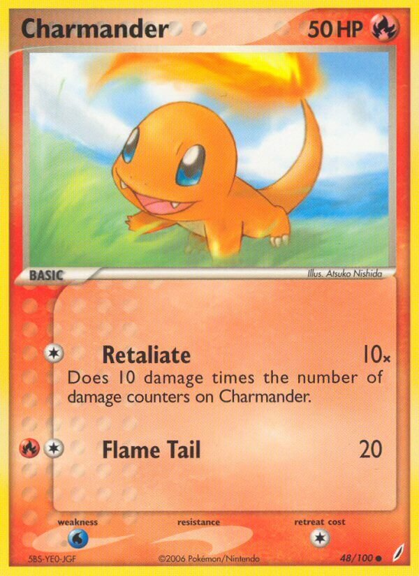Charmander 048/100 — EX Guardiani dei Cristalli (Italian Pokémon TCG card)