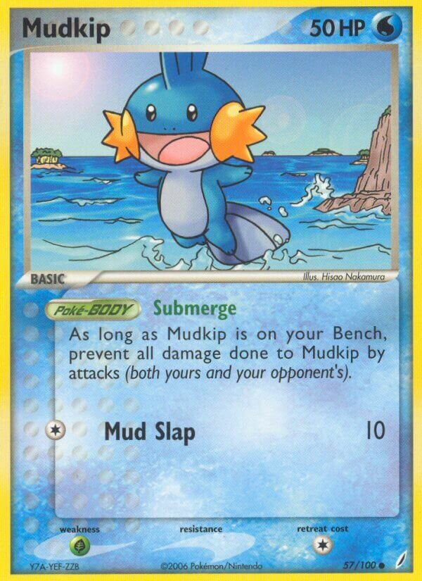 Mudkip 057/100 — EX Guardiani dei Cristalli (Italian Pokémon TCG card)