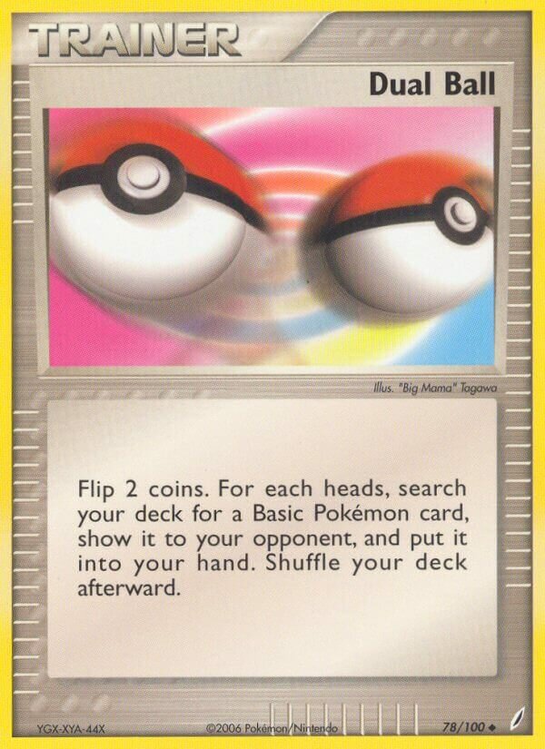 Dual Ball 078/100 — EX Guardiani dei Cristalli (Italian Pokémon TCG card)