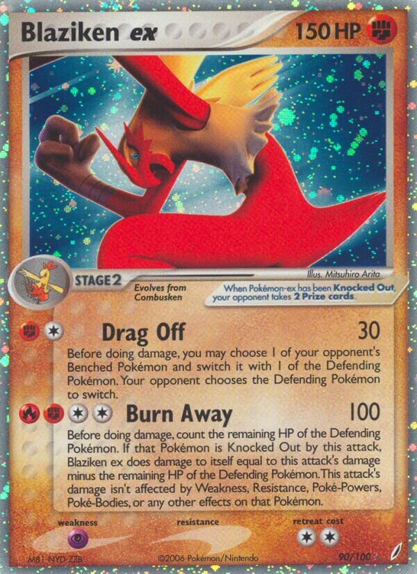 Blaziken ex 090/100 — EX Guardiani dei Cristalli (Italian Pokémon TCG card)