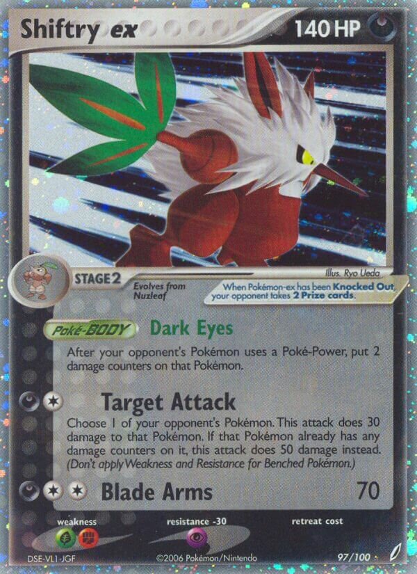 Shiftry ex 097/100 — EX Guardiani dei Cristalli (Italian Pokémon TCG card)