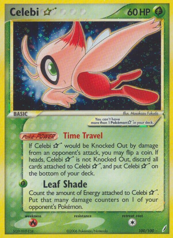 Celebi ☆ 100/100 — EX Guardiani dei Cristalli (Italian Pokémon TCG card)