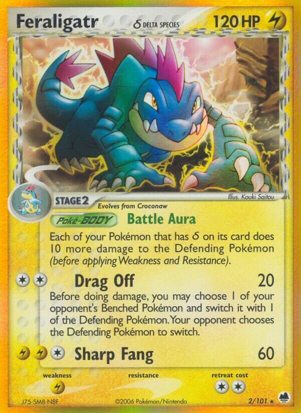 Feraligatr 002/101 — EX L’Isola dei Draghi (Italian Pokémon TCG card)