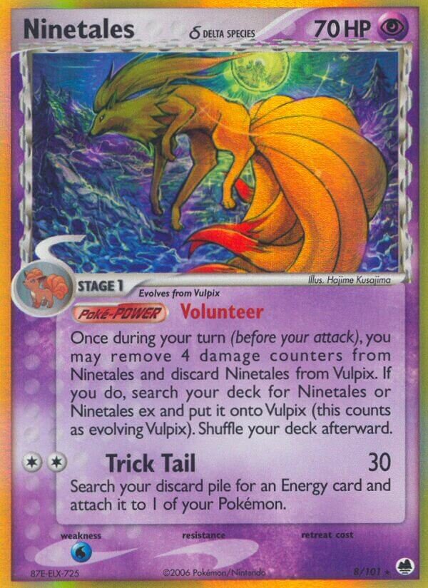 Ninetales 008/101 — EX L’Isola dei Draghi (Italian Pokémon TCG card)