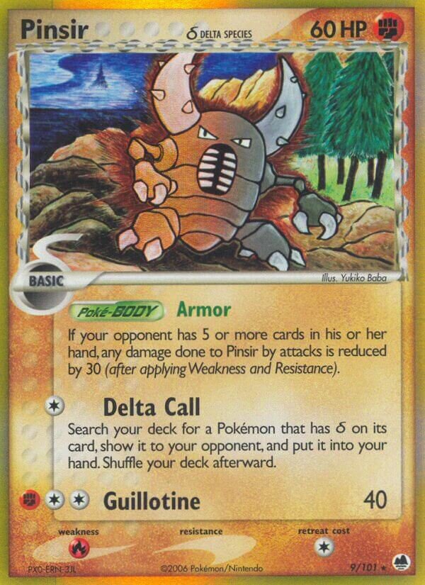 Pinsir 009/101 — EX L’Isola dei Draghi (Italian Pokémon TCG card)