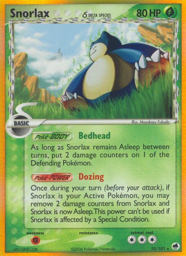Snorlax 010/101 — EX L’Isola dei Draghi (Italian Pokémon TCG card)