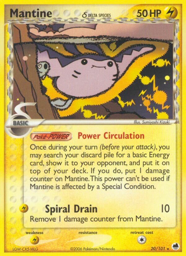Mantine 020/101 — EX L’Isola dei Draghi (Italian Pokémon TCG card)