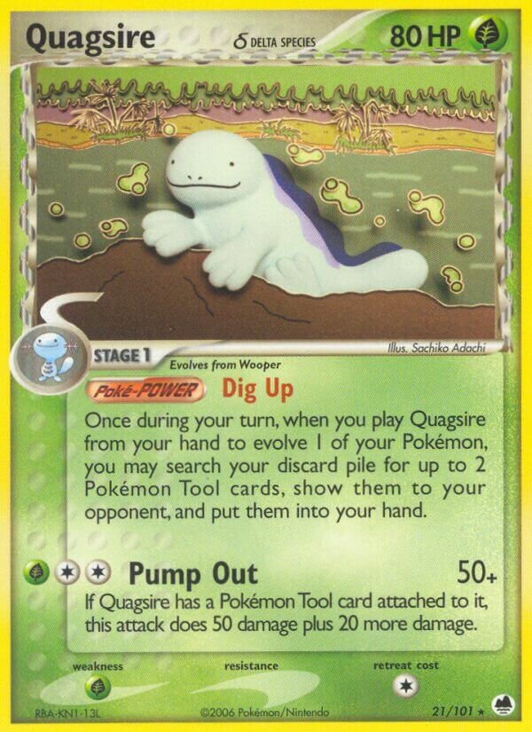 Quagsire 021/101 — EX L’Isola dei Draghi (Italian Pokémon TCG card)