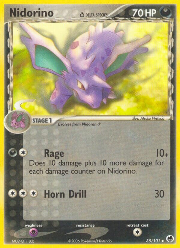 Nidorino 035/101 — EX L’Isola dei Draghi (Italian Pokémon TCG card)