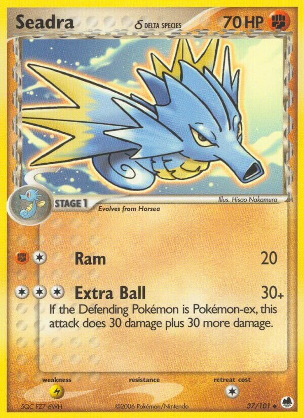 Seadra 037/101 — EX L’Isola dei Draghi (Italian Pokémon TCG card)