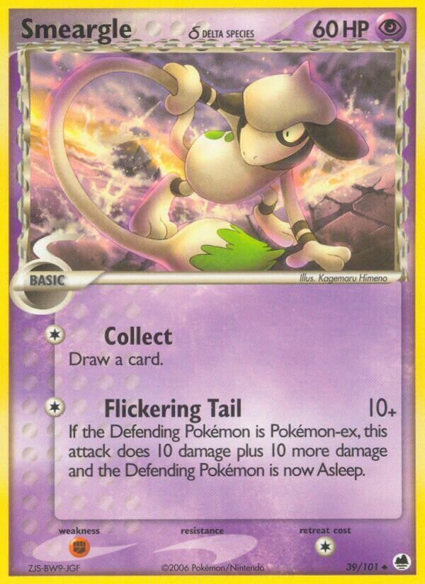 Smeargle 039/101 — EX L’Isola dei Draghi (Italian Pokémon TCG card)