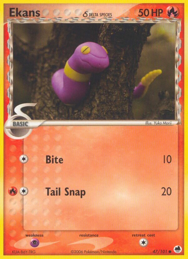 Ekans 047/101 — EX L’Isola dei Draghi (Italian Pokémon TCG card)