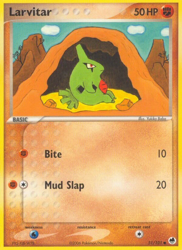 Larvitar 051/101 — EX L’Isola dei Draghi (Italian Pokémon TCG card)