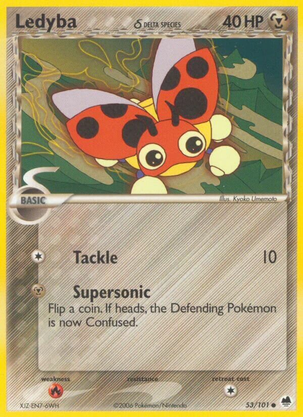 Ledyba 053/101 — EX L’Isola dei Draghi (Italian Pokémon TCG card)