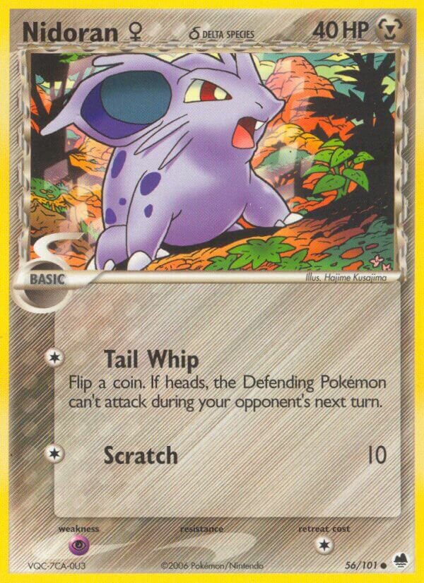 Nidoran ♀ 056/101 — EX L’Isola dei Draghi (Italian Pokémon TCG card)