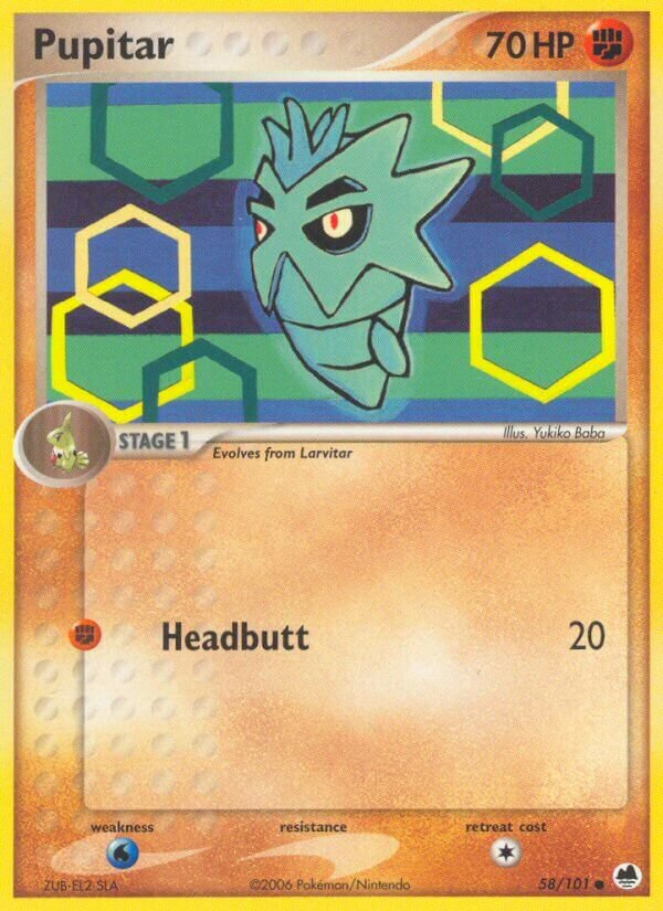 Pupitar 058/101 — EX L’Isola dei Draghi (Italian Pokémon TCG card)