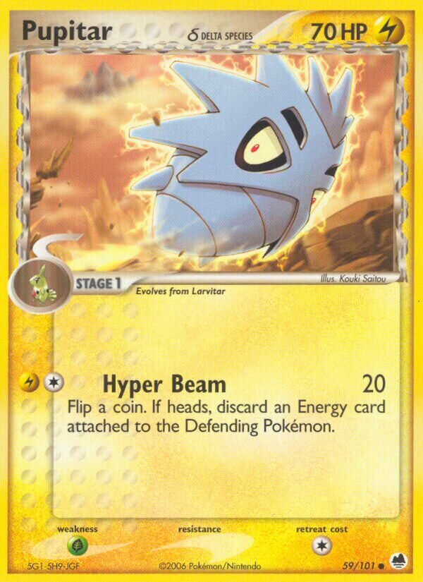 Pupitar 059/101 — EX L’Isola dei Draghi (Italian Pokémon TCG card)