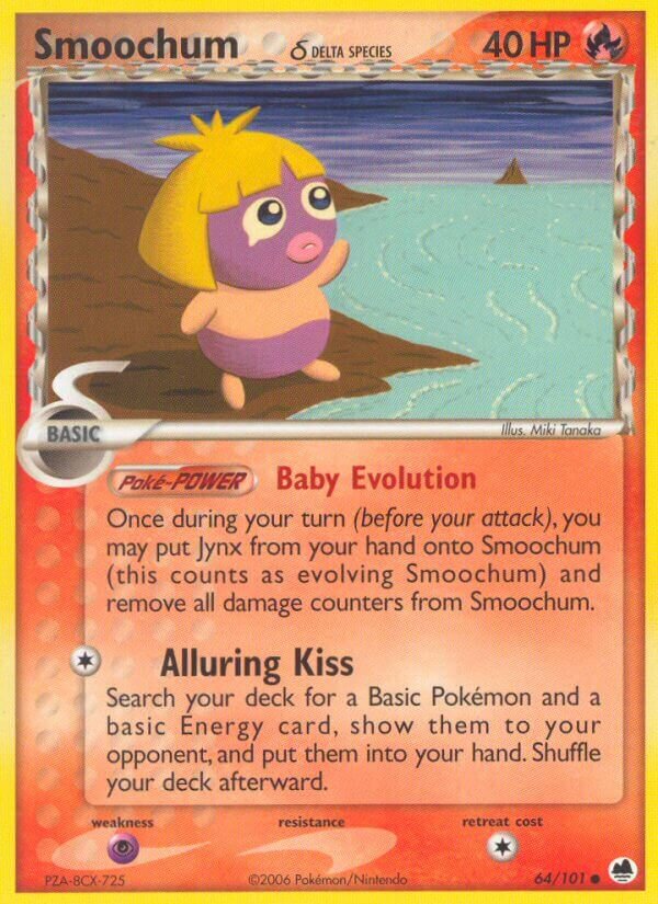 Smoochum 064/101 — EX L’Isola dei Draghi (Italian Pokémon TCG card)