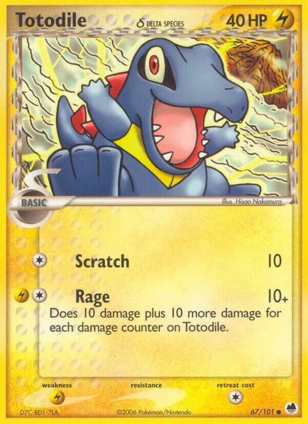 Totodile 067/101 — EX L’Isola dei Draghi (Italian Pokémon TCG card)