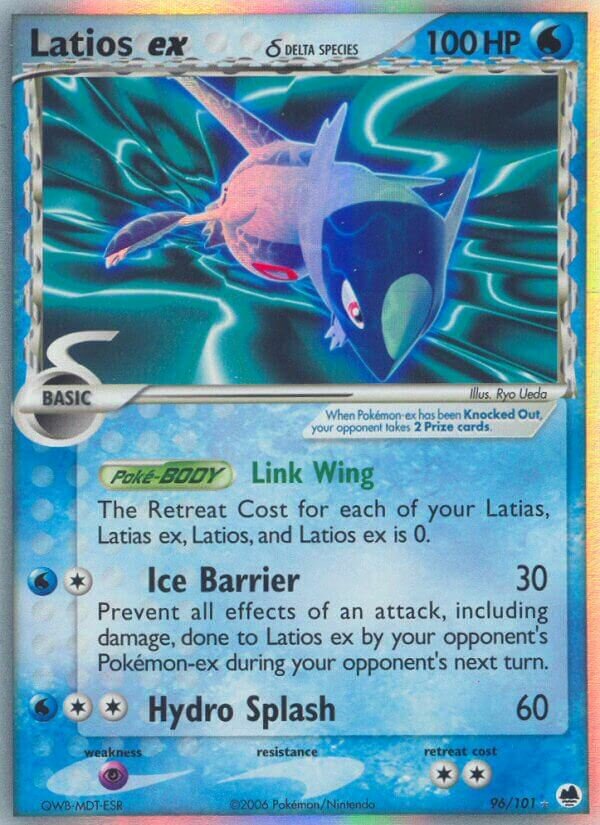 Latios ex 096/101 — EX L’Isola dei Draghi (Italian Pokémon TCG card)