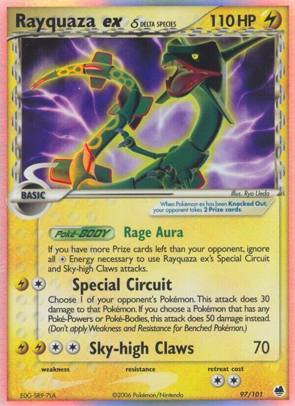 Rayquaza ex 097/101 — EX L’Isola dei Draghi (Italian Pokémon TCG card)
