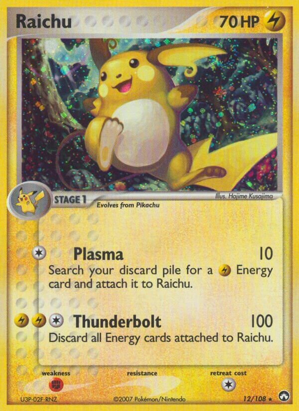Raichu 012/108 — EX Power Keepers (Italian Pokémon TCG card)