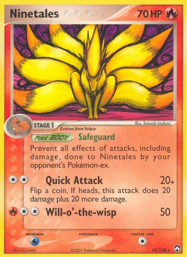 Ninetales 019/108 — EX Power Keepers (Italian Pokémon TCG card)